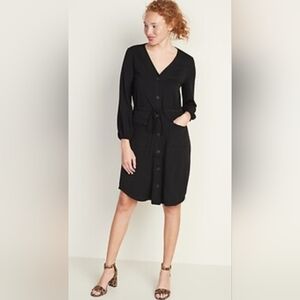 NWOT Waist - Defined Ponte - Knit Utlity Dress